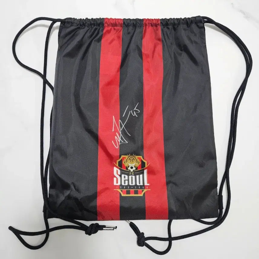 [BUNJANG] FC Seoul Ducks Autographed Undermycar Gym Sack / FC서울 둑스 친필 싸인 언더마이카 짐색