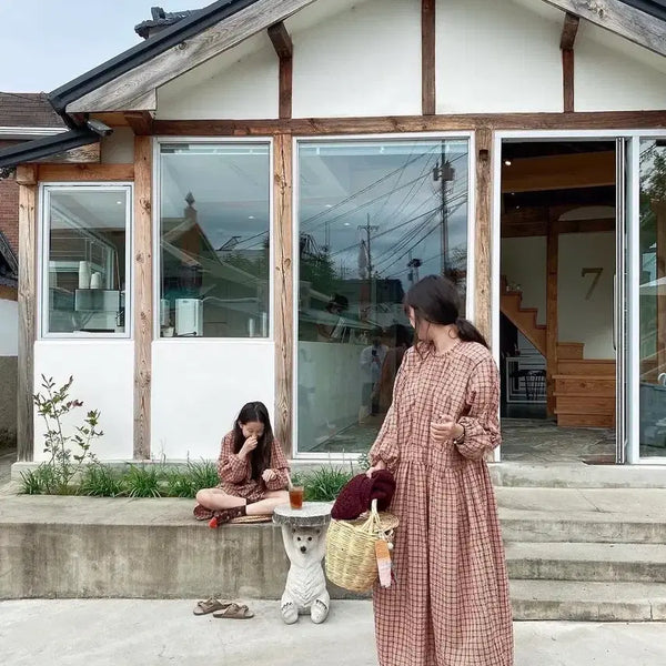 [BUNJANG] Wicomo Check Dress / 위꼬모 체크 드레스