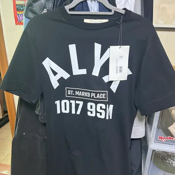 [BUNJANG] 1017 ALYX 9SM Short Sleeve T-Shirt Black / ALYX 1017 알릭스 9SM 반팔 티 (택 있음)