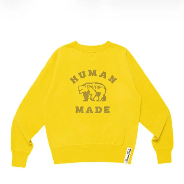 [BUNJANG] Human Made Chrai-mi Sweatshirt Yellow M / 휴먼메이드 츠라이미 스웨트셔츠 옐로우 M