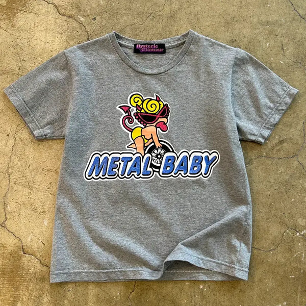 [BUNJANG] Hysteric Glamour Metal Baby Grey T-Shirt / Hysteric Glamour  히스테릭 글래머 메탈베이비 그레이 티셔츠