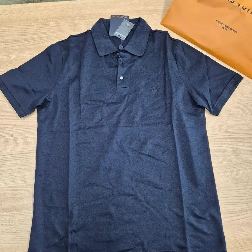 [BUNJANG] Louis Vuitton Classic Polo Men's Short Sleeve T-Shirt / 루이비통 클래식 폴로 남성 반팔티