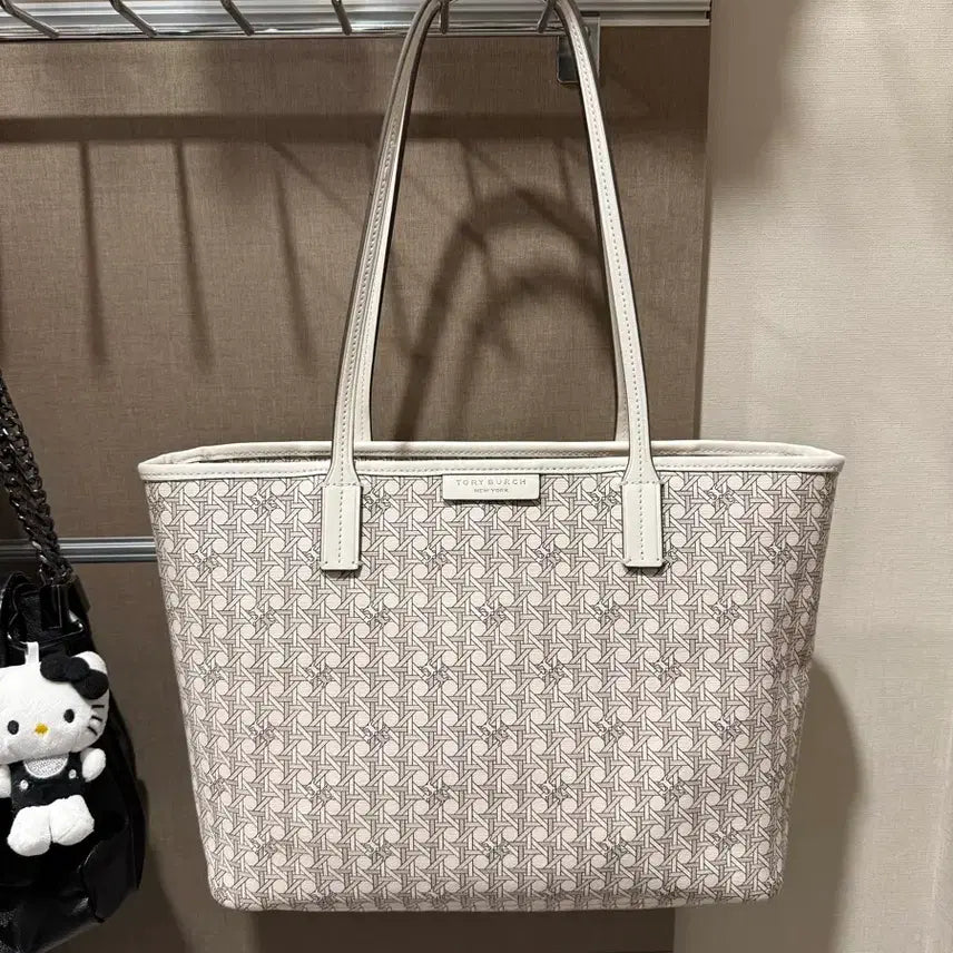 [BUNJANG] Tory Burch Ella Micro Tote Bag White / 토리버치 에버 레디 쇼퍼백 화이트