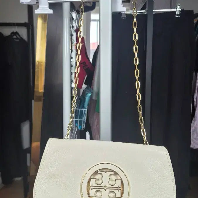 [BUNJANG] Tory Burch Alabaster Chain Shoulder Bag / 토리버치 앨러버스터 체인 숄더백