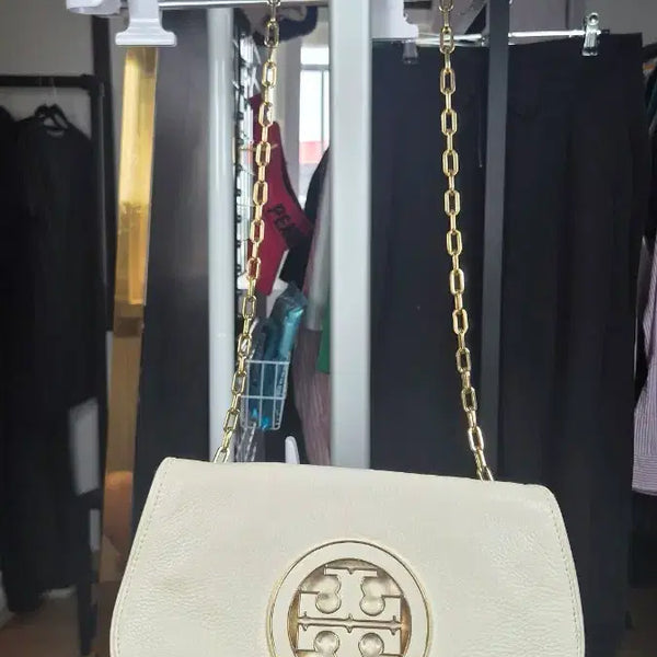 [BUNJANG] Tory Burch Alabaster Chain Shoulder Bag / 토리버치 앨러버스터 체인 숄더백