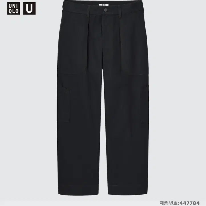 [BUNJANG] Uniqlo Wide Baker Fit Pants Black Size 79 / 유니클로 와이드베이커핏팬츠 판매합니다