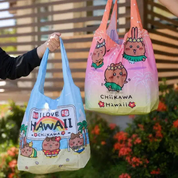 [BUNJANG] Chiikawa Hawaii ABC Store Exclusive Tote Bag (Pink/Blue) / [하와이 한정판/새상품] 치이카와 ABC 스토어 한정 토트백 판매합니다 (한국 유일 매물)