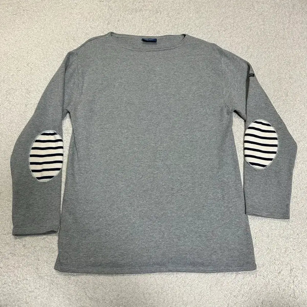 [BUNJANG] Saint James Guildo Elbow Patch Knitwear - Size 40 / 세인트제임스 길도 엘보우 패치 40
