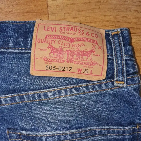 [BUNJANG] Levi's Vintage Clothing LVC 1967 505-0217 Denim Jeans (Bulgarian Made, Unaltered) / [W26] 리바이스 LVC 1967 505-0217 데님 (불가리아산/수선X)