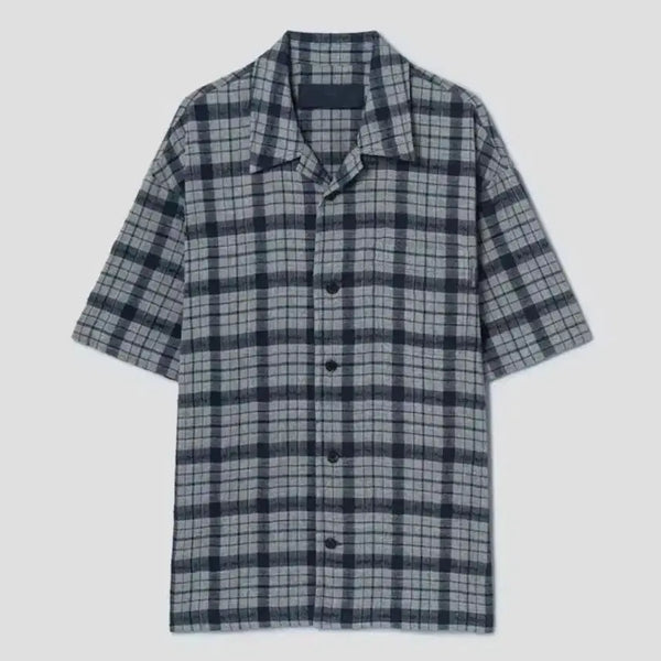[BUNJANG] Juun.J 26SS Comma Check Shirt Size 50 / 준지 26ss 콤마 체크 셔츠 50