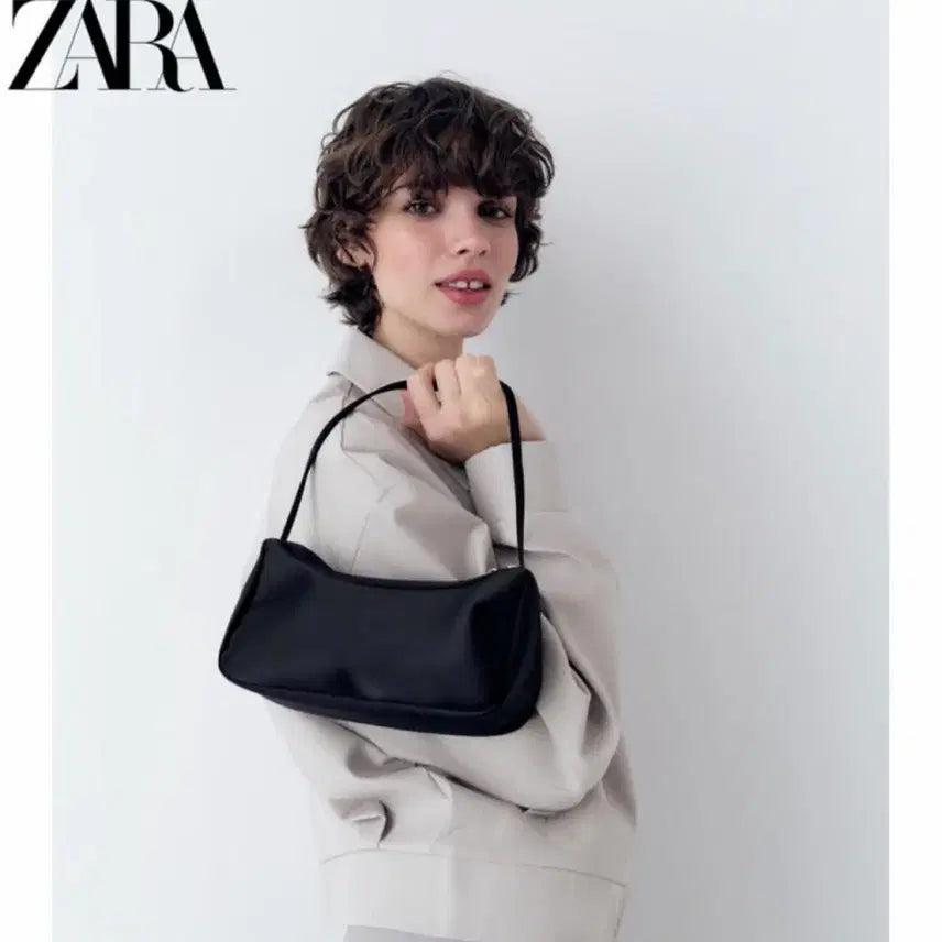 [BUNJANG] Zara Satin Shoulder Bag / ZARA 자라 새틴 숄더백