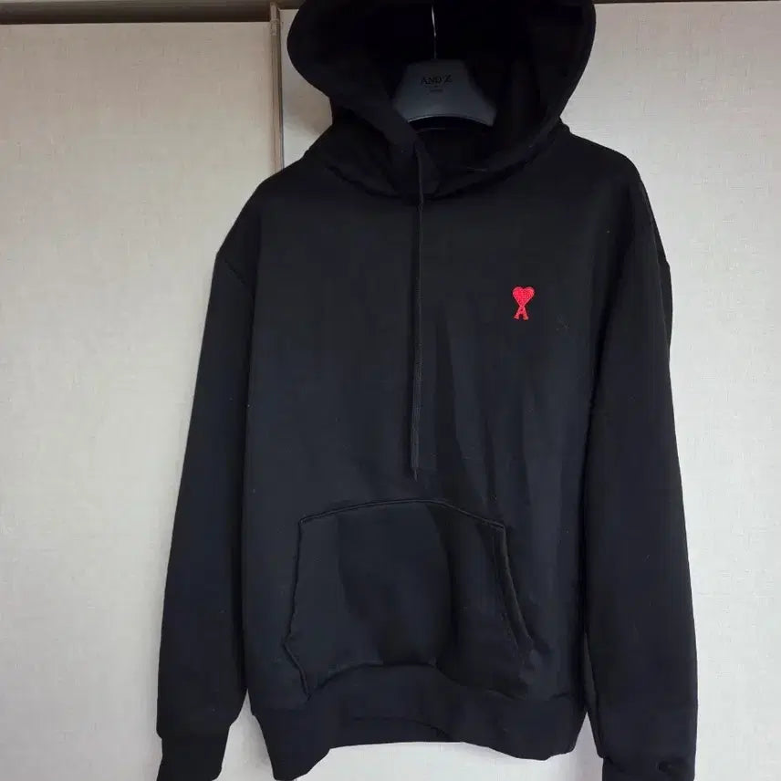 [BUNJANG] AMI Heart Logo Light Brushed Fleece Hoodie / 아미 하트 로고 약기모 후드티100