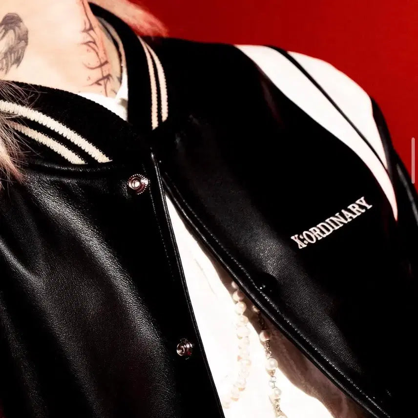 [BUNJANG] Xordinary Lambskin Varsity Jacket / 급처) xordinary LambSkin Varsity Jacket