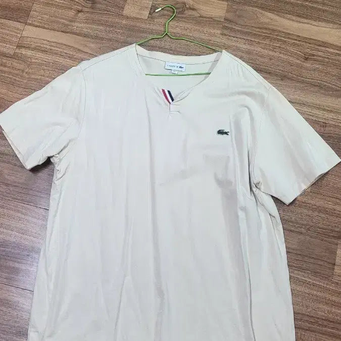 [BUNJANG] Lacoste Short Sleeve Polo Shirt Beige / 라코스테 반팔 카라티 베이지