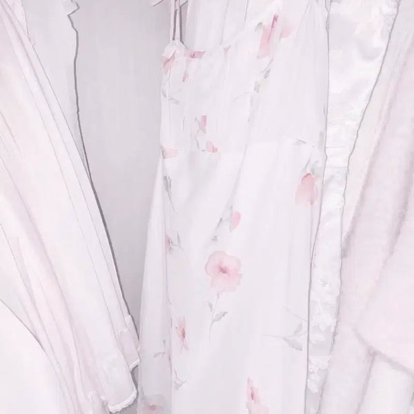 [BUNJANG] Baby Pink Vintage Floral Dress / 베이비핑크 빈티지 플로랄 원피스 라떼갸루 히메갸루