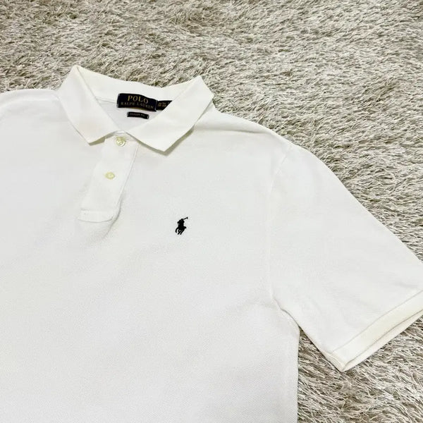 [BUNJANG] Polo Ralph Lauren Men's Short Sleeve Polo Shirt White Size M (22SS) / 폴로 반팔 카라티 22ss