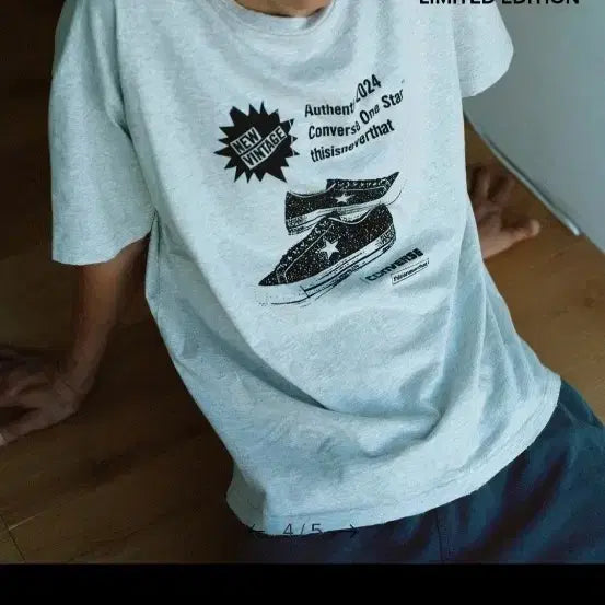 [BUNJANG] Converse x Thisisneverthat Limited Edition Oversized T-Shirt / 빅사이즈 컨버스디스이즈 네버댓반팔티