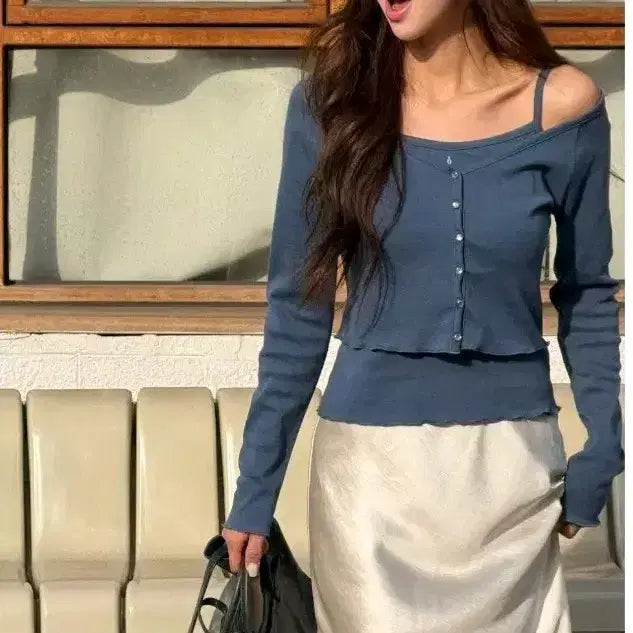 [BUNJANG] DEWL Cardigan Sleeveless Set / 신상] 듀엘 가디건 슬리브리스 세트 새상품