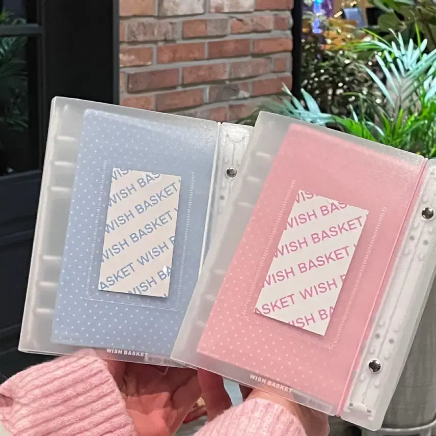 [BUNJANG] Wish Basket A6 Dot Pouch Dual Binder / 위시바스켓 듀얼바인더 A6 도트파우치