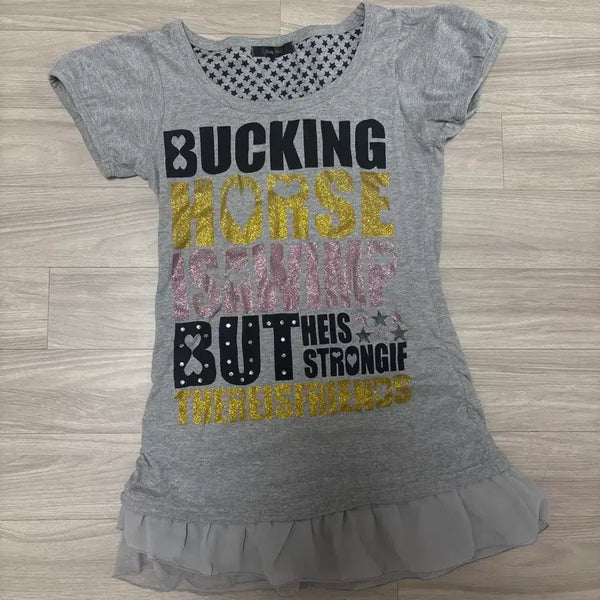 [BUNJANG] Vintage Glitter Lace Short Sleeve Top / 빈티지 글리터 레이스 반팔