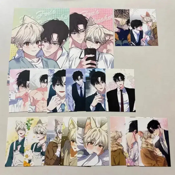 [BUNJANG] Flynn's Fox Drink Poster Postcard Bundle Set / 일괄 플린의 여우음료 포스터 엽서