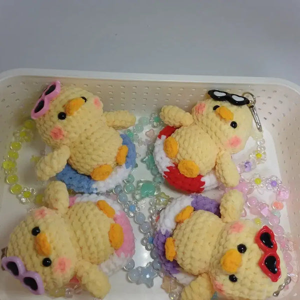 [BUNJANG] Sunglass Duck Knit Keychain / 썬그리오리 뜨개키링