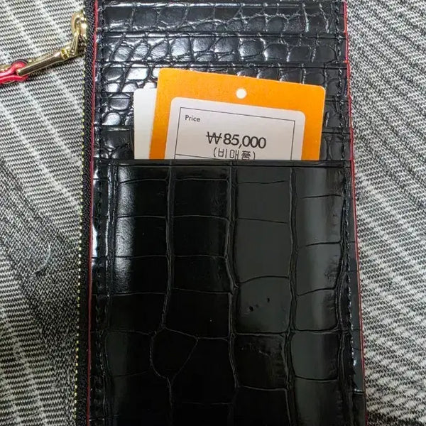 [BUNJANG] Louis Quatorze Crocodile Pattern Card Wallet / 루이까또즈에서 나온 카드지갑