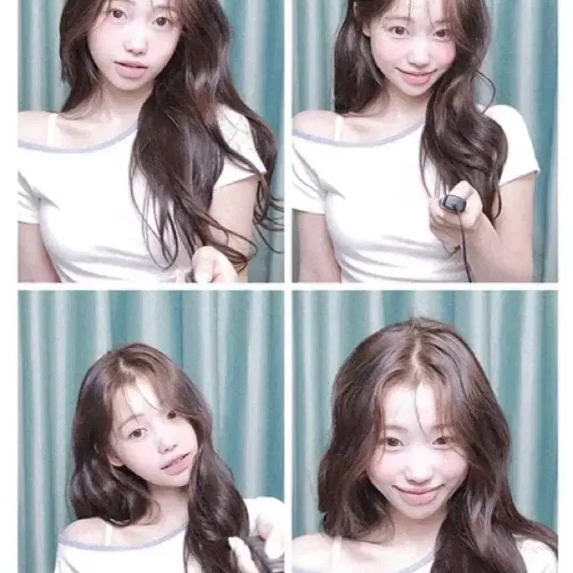 [BUNJANG] Young & Rich Color-Blocked Off-Shoulder Top / 영앤리치 배색 오프숄더