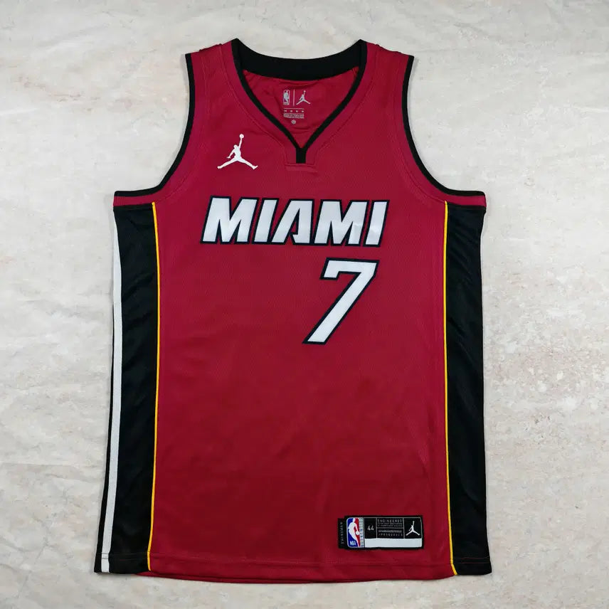 [BUNJANG] Miami Heat #7 Basketball Jersey Regular Red / NBA 농구복 열압 마이애미 히트 7호 레귤러 레드
