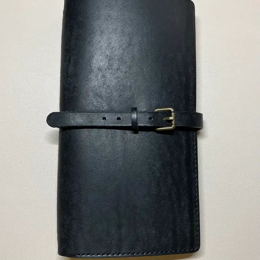 [BUNJANG] MyBessong Leather Belt Diary (Pueblo Black) / [빈티지 다꾸] 마이베쏭 가죽 벨트 다이어리