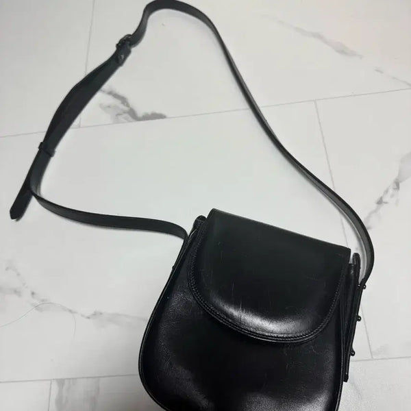[BUNJANG] After Pray Black Cowhide Crossbody Bag / 애프터프레이) 블랙 소가죽 크로스백