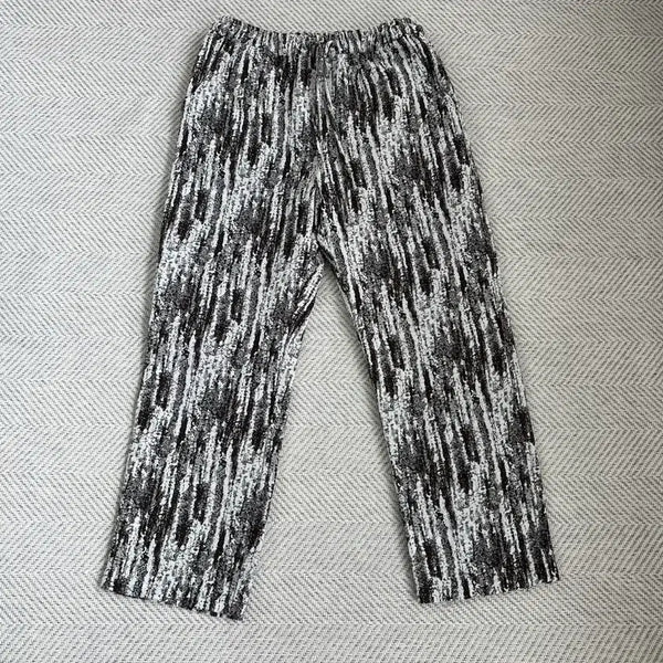 [BUNJANG] Patterned Wide Leg Pants / 패턴 긴바지 와이드 팬츠 바지