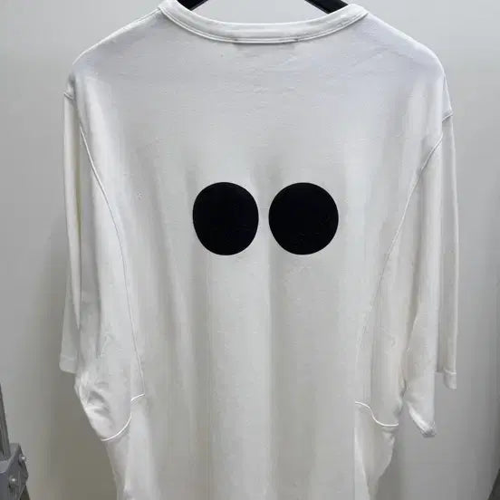 [BUNJANG] Songzio Collection Black Eyes Logo T-Shirt White Size 48 / 송지오 컬렉션 블랙아이즈 반팔티 48