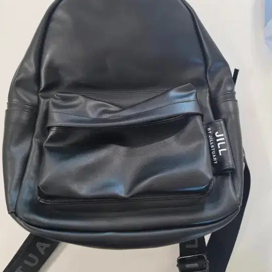 [BUNJANG] JILLSTUART Black Leather Backpack / 질바이질스튜어트 블랙 가죽백팩