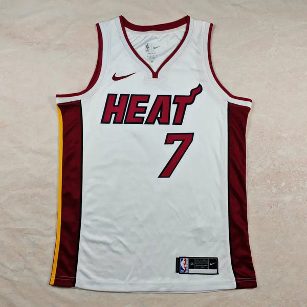 [BUNJANG] Miami Heat NBA Basketball Jersey #7 White / NBA 농구복 열압 마이애미 히트 7호 레귤러 화이트