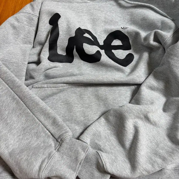 [BUNJANG] LEE Grey Hoodie / 리 후드티 그레이
