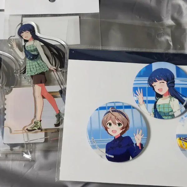 [BUNJANG] MILLION LIVE! THEATER DAYS (MILLI THEATER DAYS) Reika Kaori Acrylic Stand & Badge Set / 밀리마스 밀리시타 레이카 아크릴 스탠드, 카오리 나오 레이카 뱃지