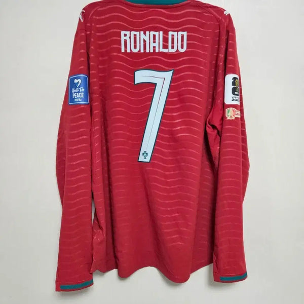 [BUNJANG] Portugal 2026-27 Cristiano Ronaldo Player Issue Long-Sleeve Home Football Jersey / [XL]26-27 포르투갈 지급용 호날두 프로모 홈 긴팔 유니폼