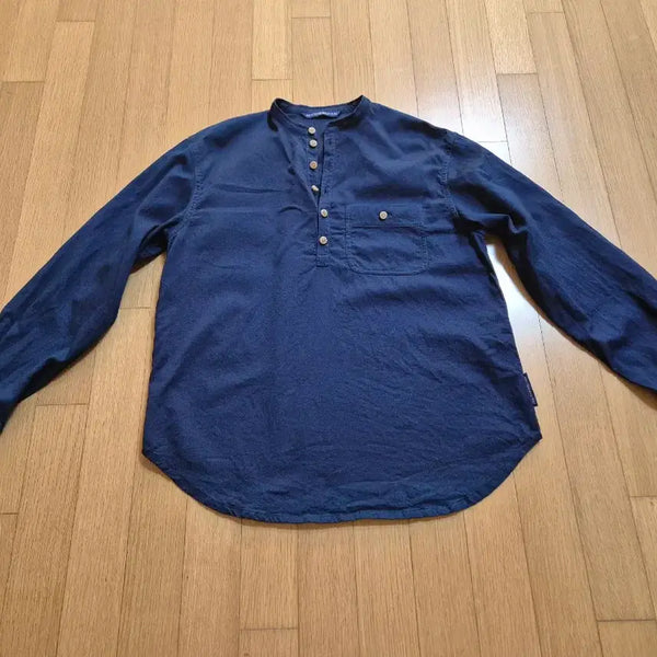 [BUNJANG] 90s HIGH SPORTING GEAR ISSEY MIYAKE Japanese Indigo Cotton Pullover Shirt / 90s 하이 스포팅 기어 이세야미야케 재패니즈 인디고 코튼 풀오버 셔츠