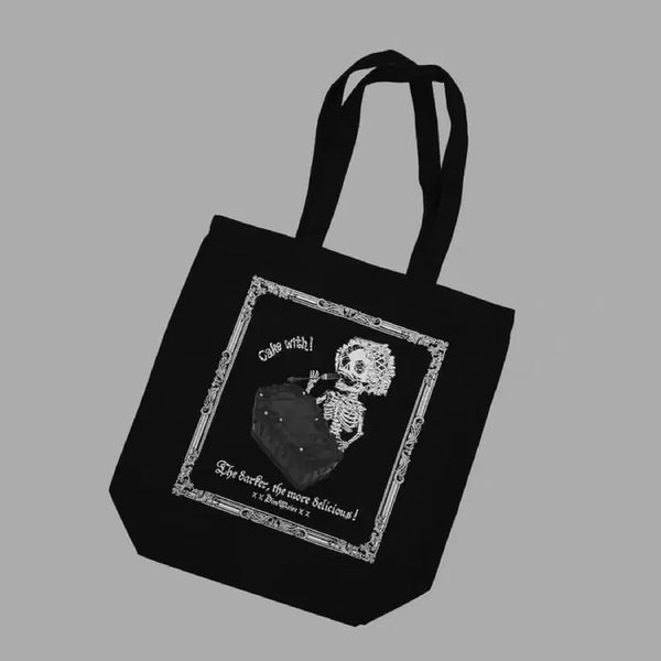 [BUNJANG] DimMoire The Coffin Cake Tote Bag / 딤모아르 Cake with x DimMoire 더 코핀 케이크 토트백 | The Coffin Cake Tote Bag 에코백 숄더백 가방 지뢰계 양산형 고딕