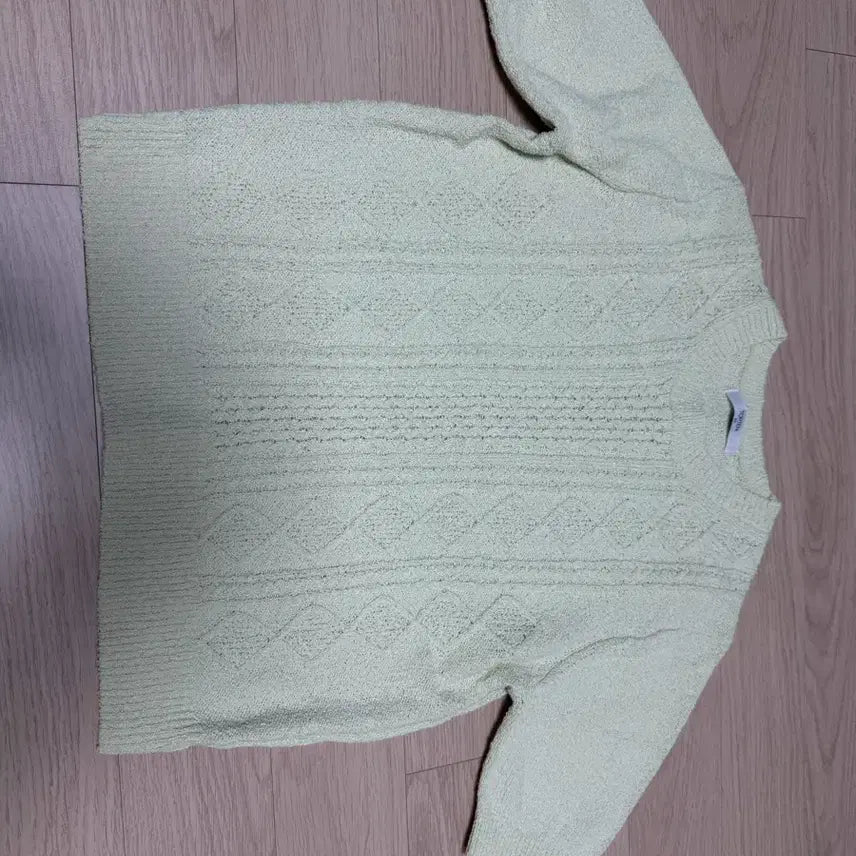 [BUNJANG] TOPTEN Cable Knit Short Sleeve Sweater / 탑텐 니트
