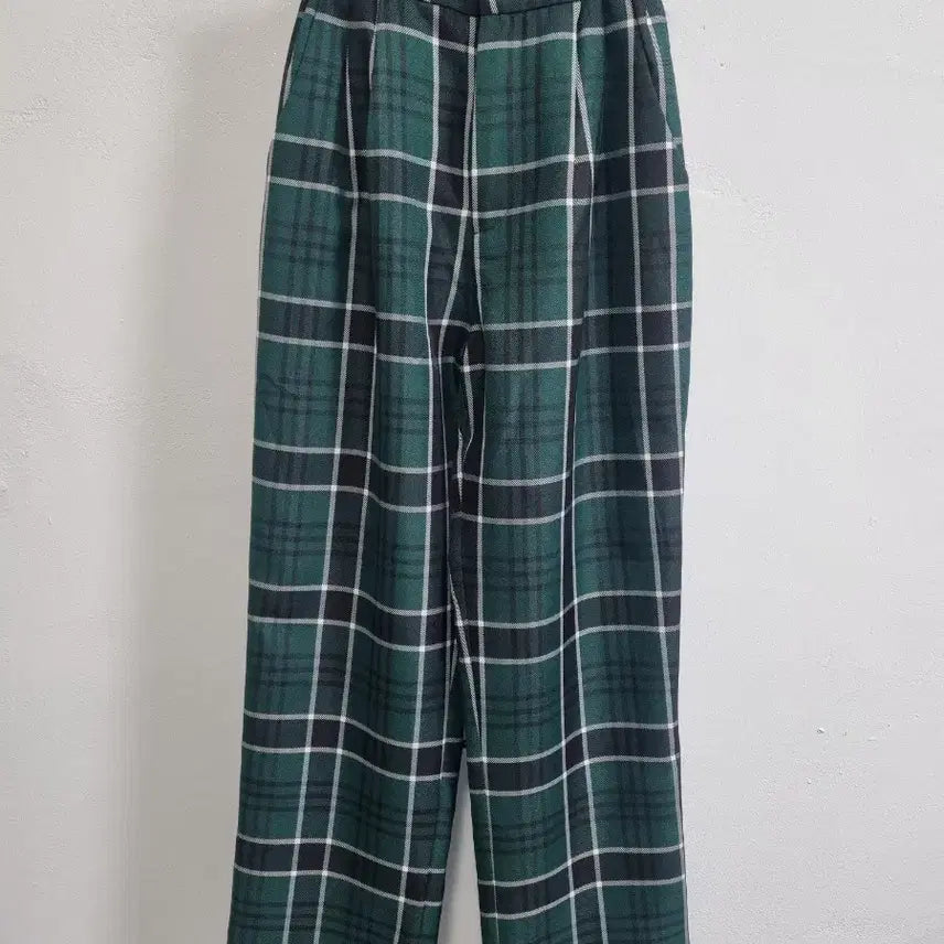 [BUNJANG] SEOOKOOKE Check Wide Pants (S) / 미착용) 서쿠키 SEOOCOOKE 체크 와이드 팬츠 (S)