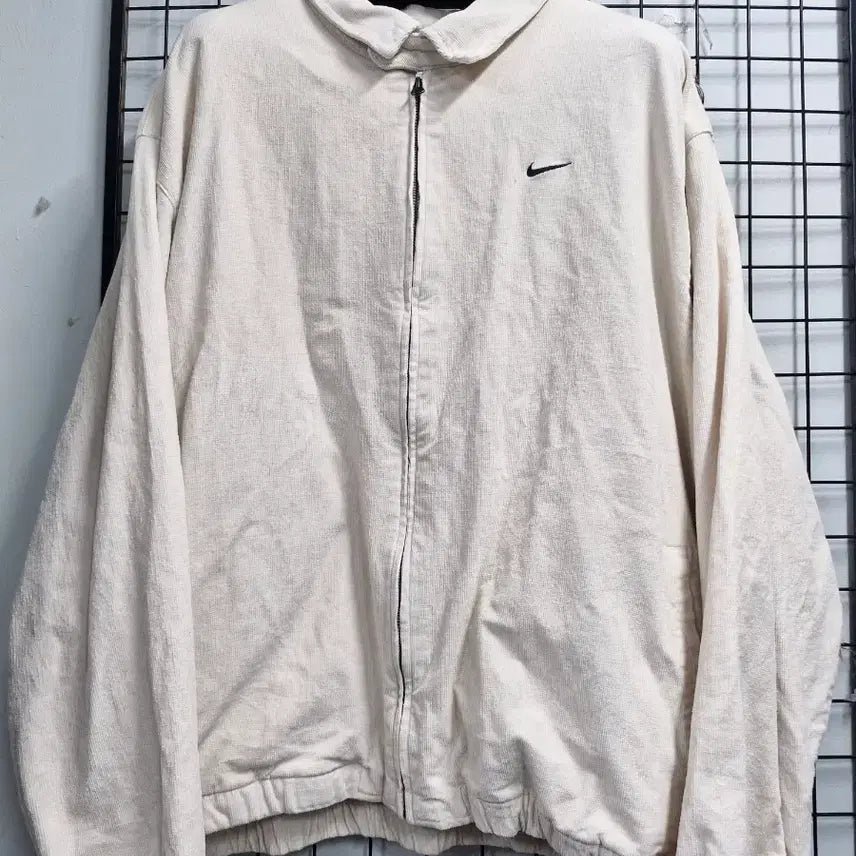 [BUNJANG] Nike Life Harrington Corduroy Jacket XXL White / 110XXL 나이키 라이프 헤링턴 코듀로이 자켓.화이트.