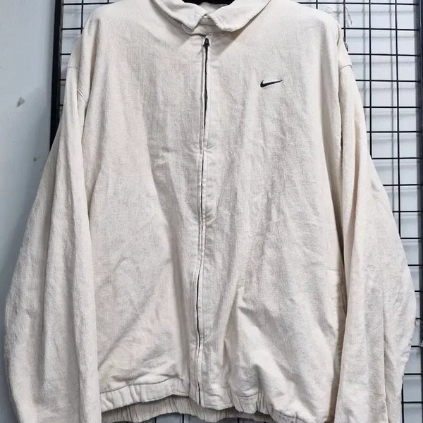 [BUNJANG] Nike Life Harrington Corduroy Jacket XXL White / 110XXL 나이키 라이프 헤링턴 코듀로이 자켓.화이트.