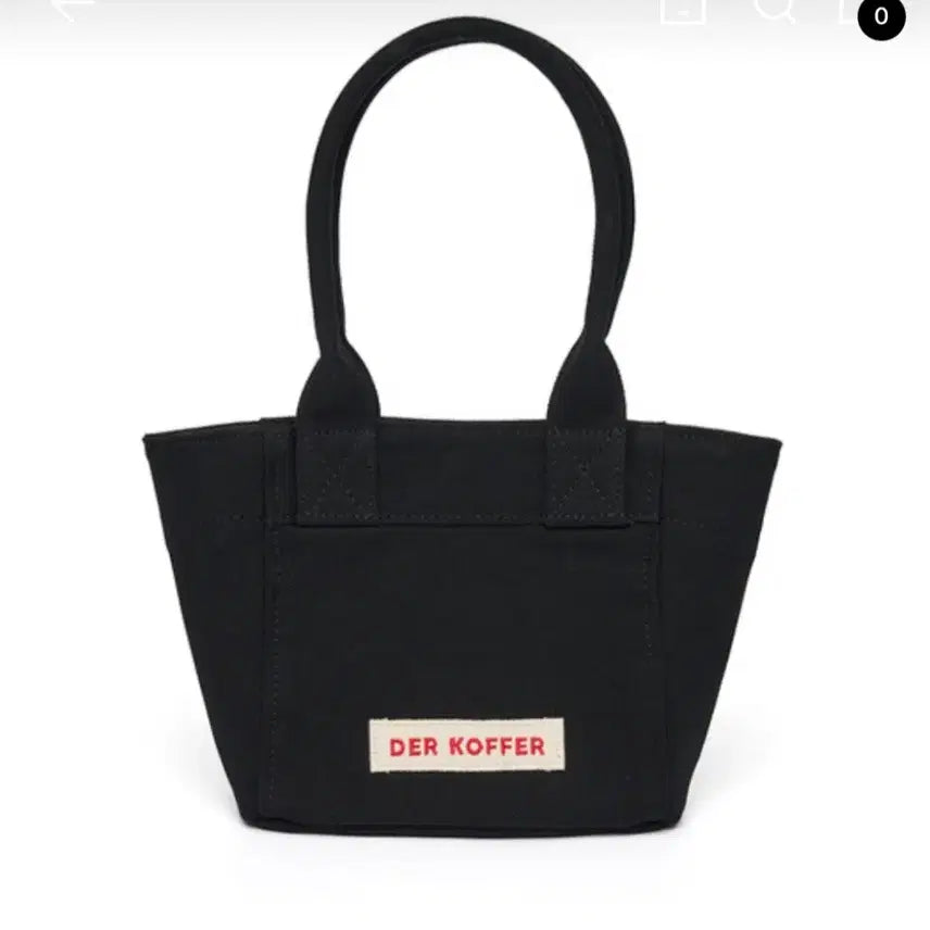 [BUNJANG] DELCOPER Shopper Canvas Mini Black Bag / 델코퍼 쇼퍼 캔버스 미니 블랙