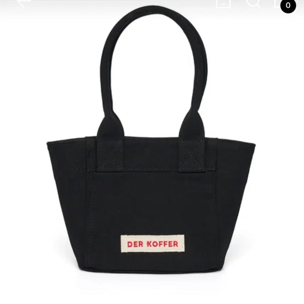 [BUNJANG] DELCOPER Shopper Canvas Mini Black Bag / 델코퍼 쇼퍼 캔버스 미니 블랙