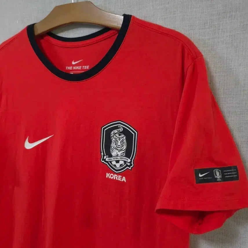 [BUNJANG] Nike South Korea National Football Team Supporter T-Shirt / 나이키 정품 대한민국 축구 국가대표 응원 반팔 티셔츠 국대 순면100