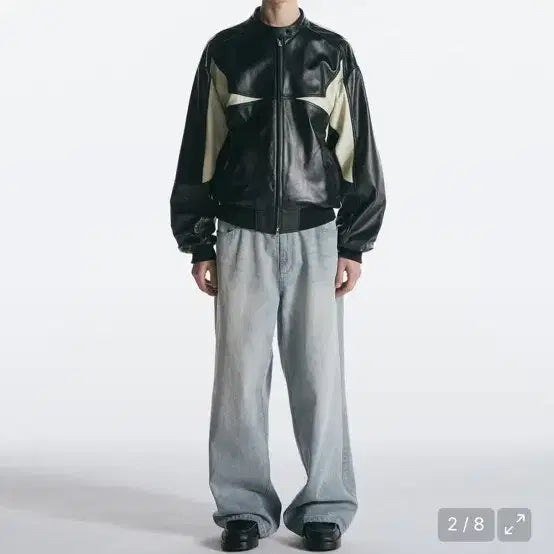 [BUNJANG] Insilence Racing Real Leather Jacket S / 인사일런스 레이싱 리얼 레더 자켓 S 새제품