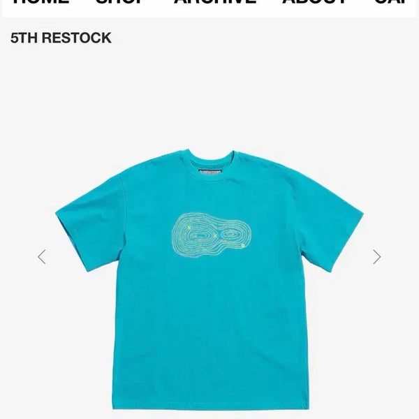 [BUNJANG] 999Humanity Gongzone Half Tee (Turquoise) / 999휴머니티 GONGZONE HALF TEE (TURQUOISE) 1size