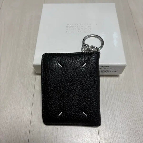 [BUNJANG] Maison Margiela Leather Keyring Wallet Black / 메종 마르지엘라 소가죽키링 지갑 블랙 새상품